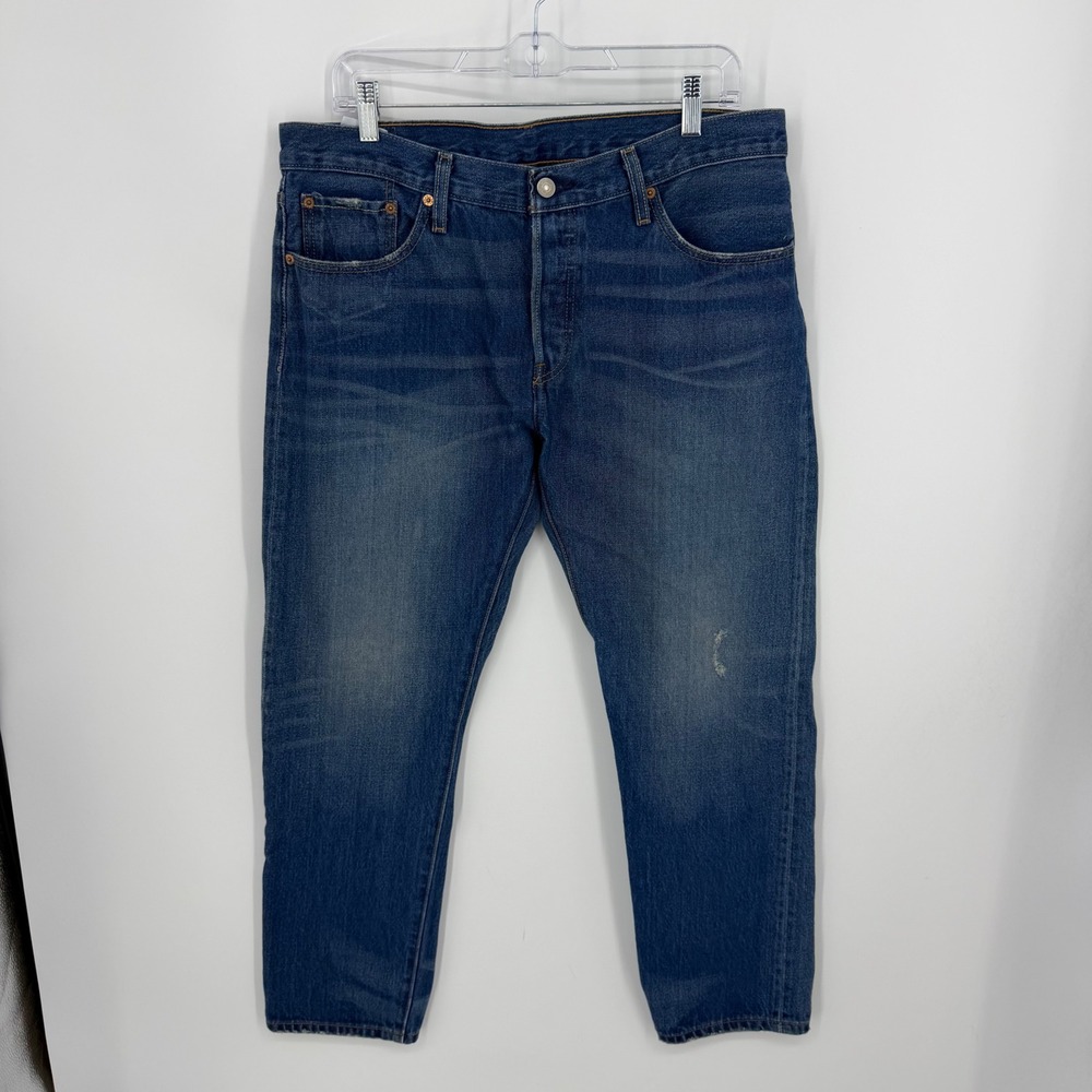 Levis 501 CT Custom Tapered Jeans Mens 31x26.5 Blue Medium Wash Denim Button Fly